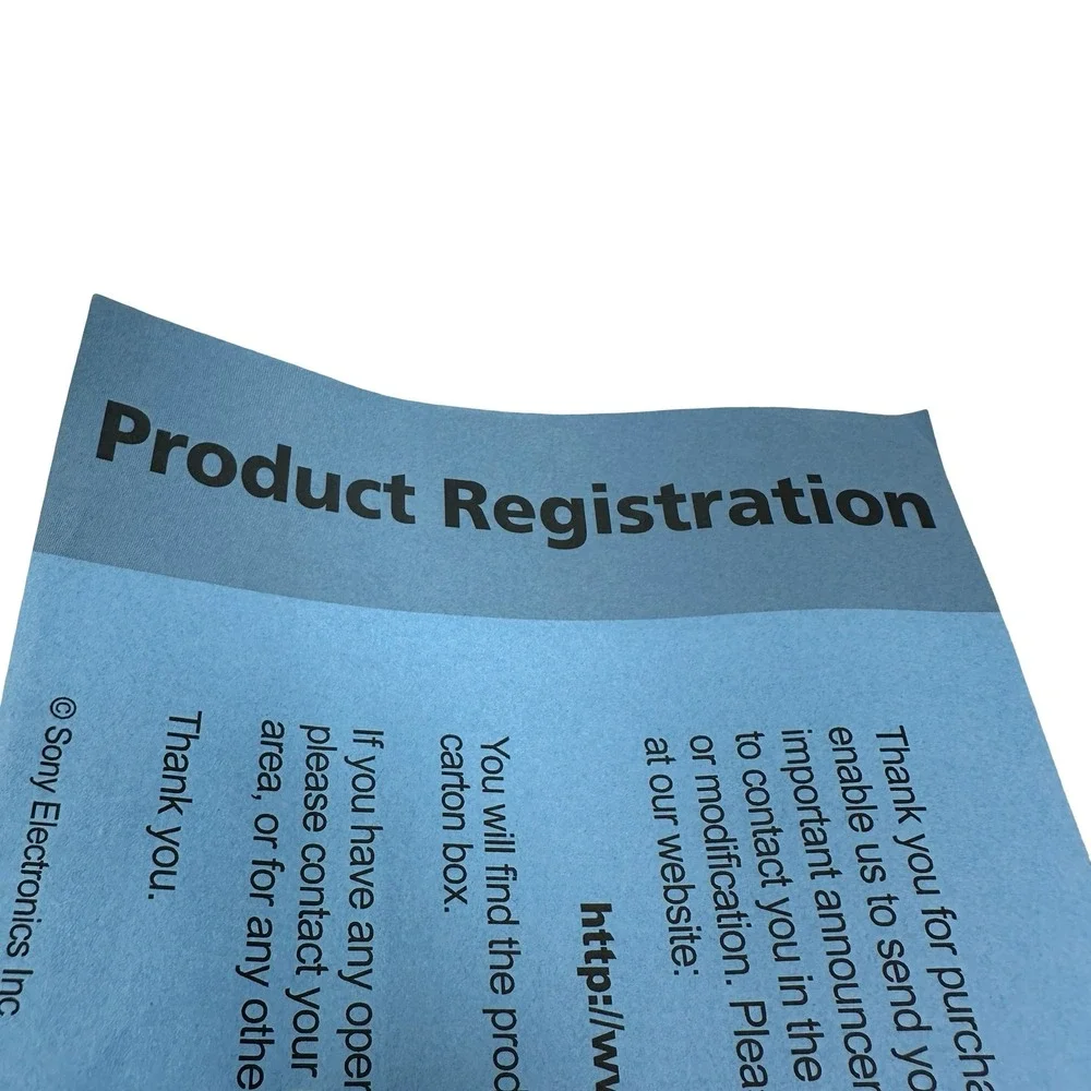 Sony DVP-NC85H CD/DVD Player Instructions Manual Warranty Registration ONLY